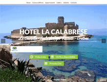 Tablet Screenshot of hotellacalabrese.it